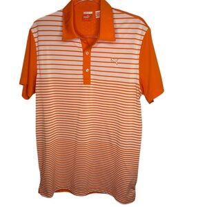 Puma Men's Vibrant Orange Polo Shirt
